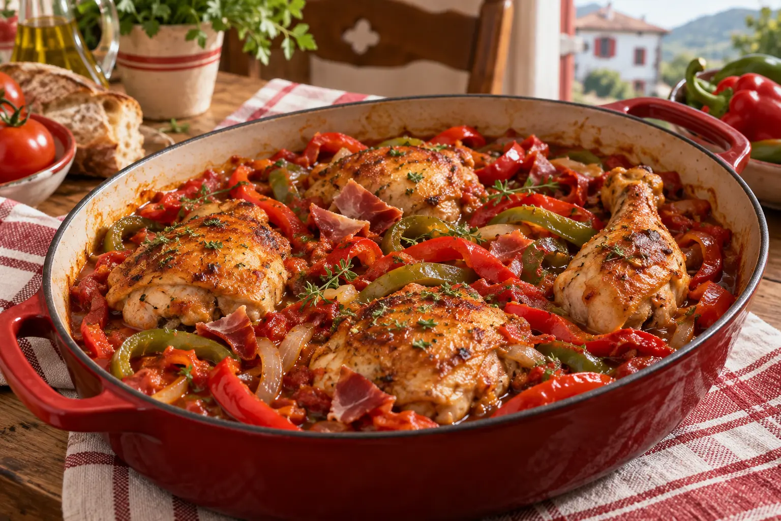 Poulet basquaise