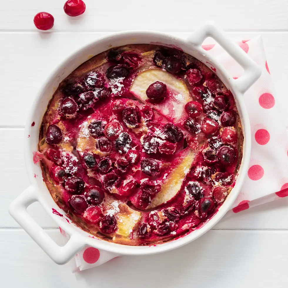 Clafoutis aux canneberges
