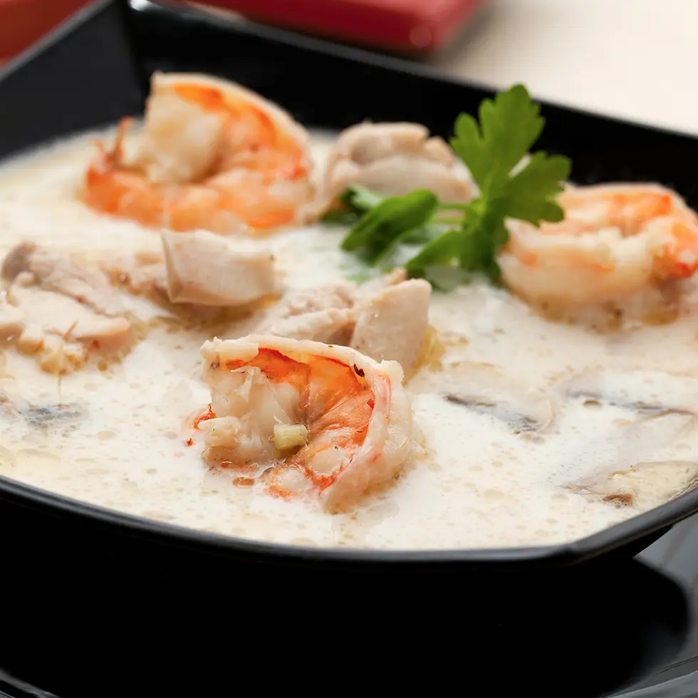 Crevettes au lait de coco