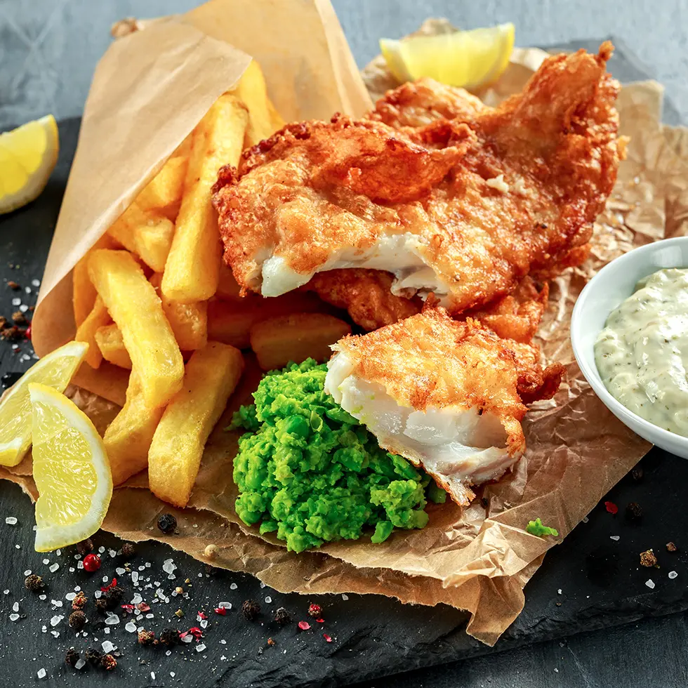Le fish and chips