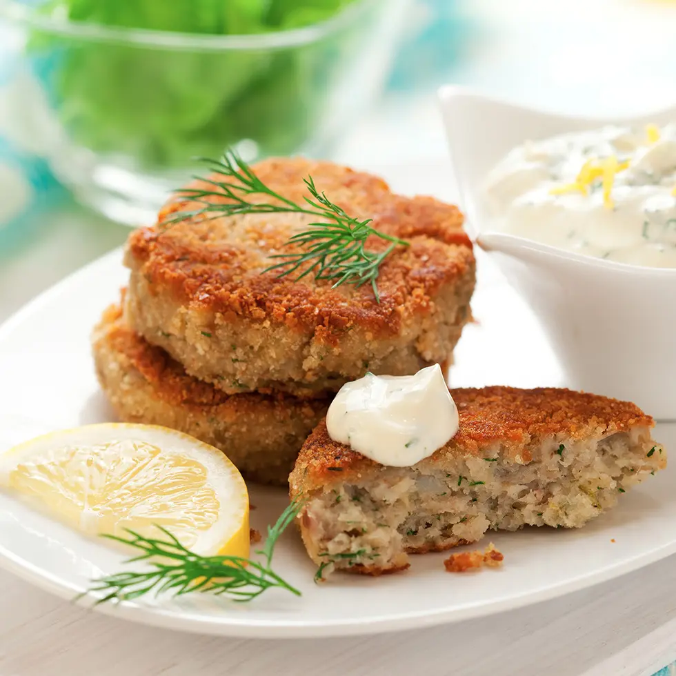 Les fish cakes