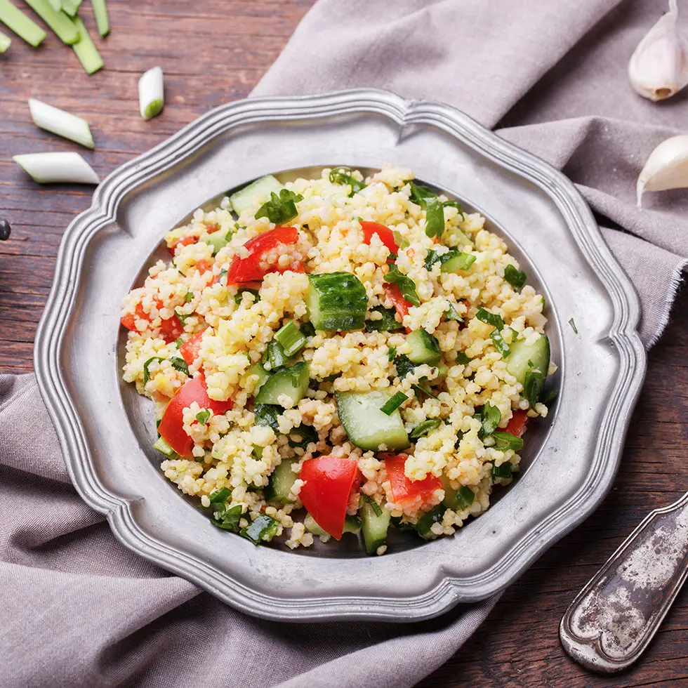 Petite salade de lentilles au quinoa