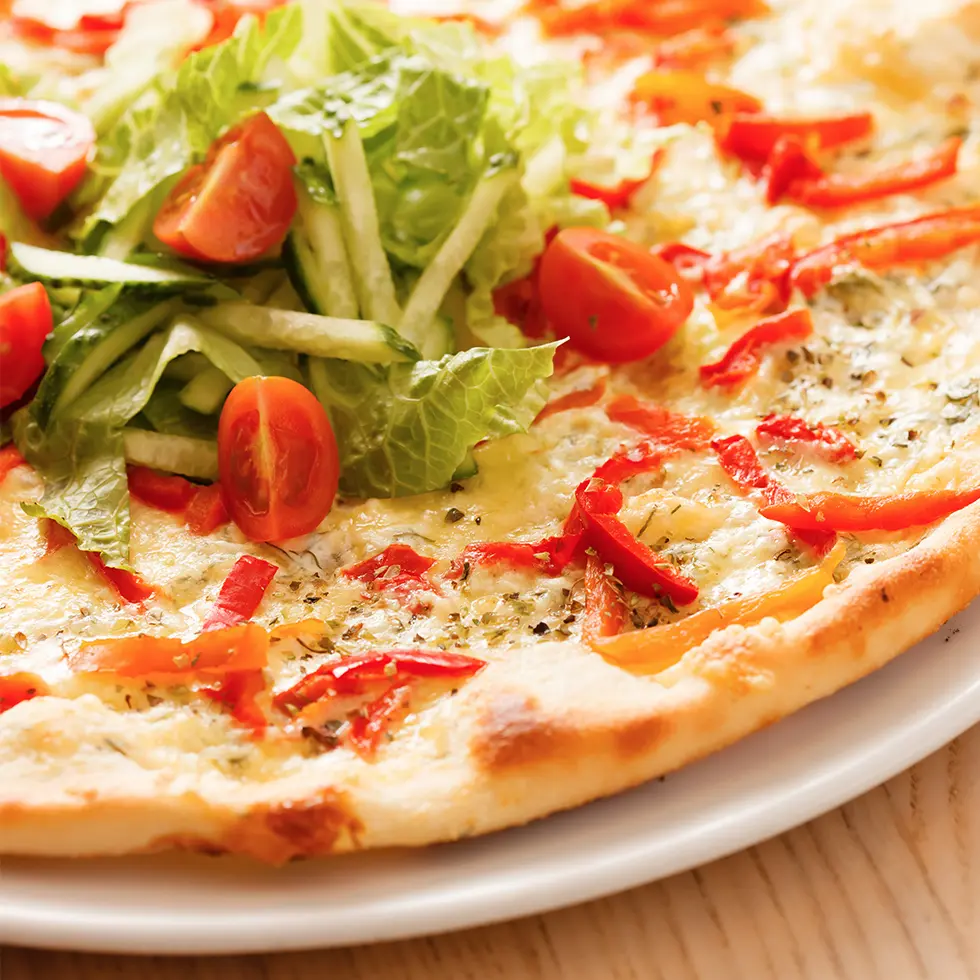 Pizza à la laitue