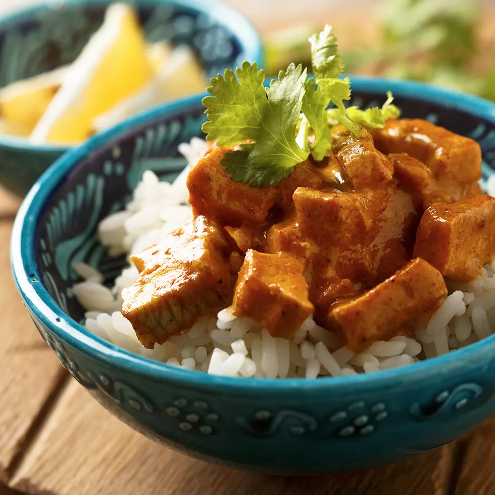 Poulet au curry et aux baies de goji