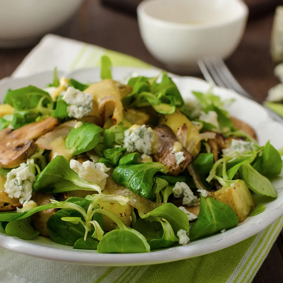 Salade de mâche au chèvre