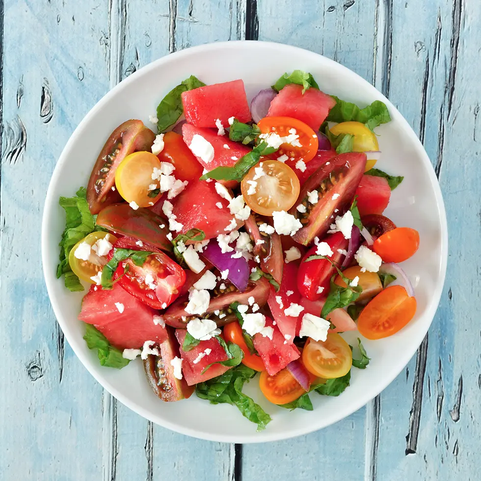 Salade salée de pastèque